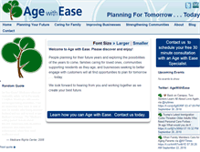 Tablet Screenshot of agewithease.com